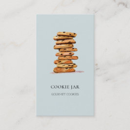 クッキーベーカリー水の色ブルーの名刺 名刺