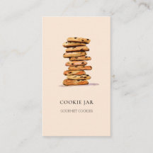 クッキーベーカリー水彩桃の名刺