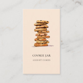 クッキーベーカリー水彩桃の名刺 名刺