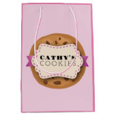 クッキーベーカリー販売パーソナライズベーキングギフトパーティー ミディアムペーパーバッグ (正面)