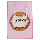 クッキーベーカリー販売パーソナライズベーキングギフトパーティー ミディアムペーパーバッグ (裏面)