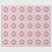 クッキーベーカリー販売パーソナライズベーキングラベル ラッピングペーパー (フラット)