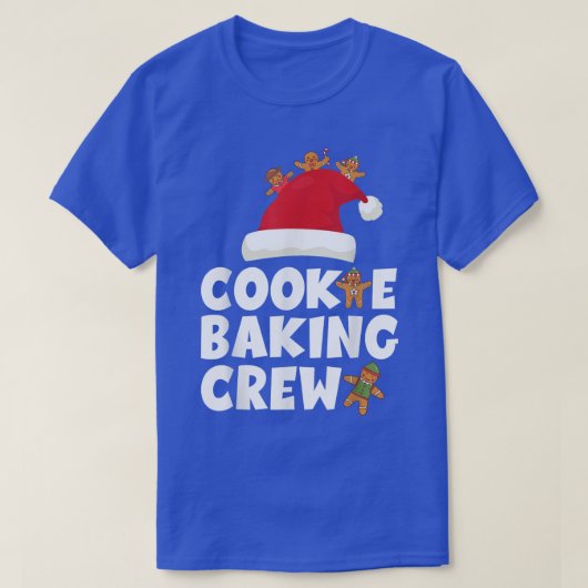 クッキーベーキングクルーおもしろいクリスマスパジャマスファミリー Tシャツ (デザイン正面)