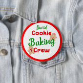 クッキーベーキングクルーおもしろいホリデイ料理カスタム 缶バッジ (インサイチュ)