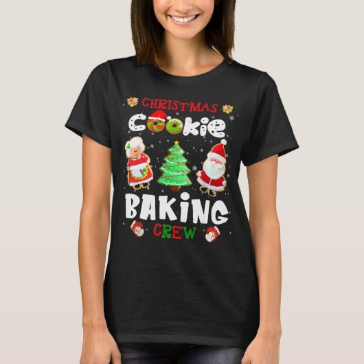 クッキーベーキングクルーのクリスマスプレゼント Tシャツ (正面)