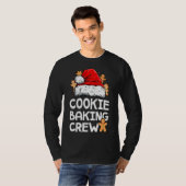 クッキーベーキングクルークリスマスサンタファミリージンガーバー Tシャツ (正面フル)