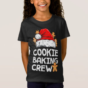 クッキーベーキングクルークリスマスサンタファミリージンガーバー Tシャツ