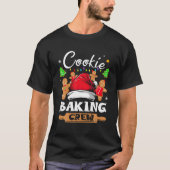 クッキーベーキングクルークリスマスサンタファミリージンガーバー Tシャツ (正面)