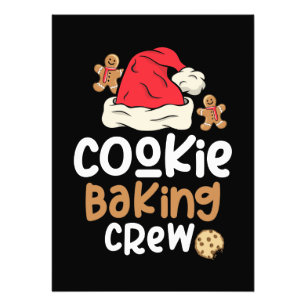 クッキーベーキングクルークリスマスサンタファミリー フォトプリント