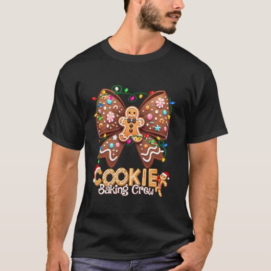 クッキーベーキングクルーコケットボージンジャーブレッドキリスト Tシャツ (正面)