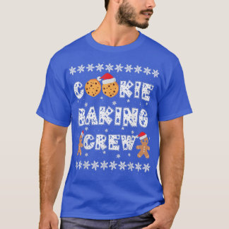 クッキーベーキングクルージンジャーブレッドマンとクリスマス帽子 Tシャツ