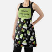 クッキーベーキングクルー冬クリスマスパターンカスタム エプロン (インサイチュ)