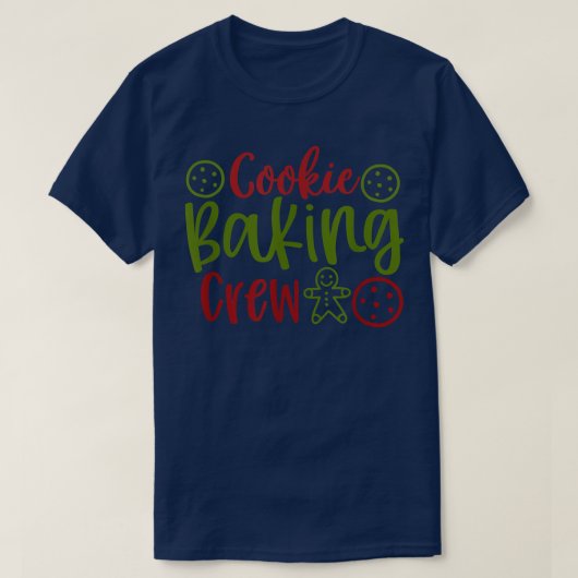 クッキーベーキングクルーChristmas Cookies おもしろい Baker Tシャツ (デザイン正面)