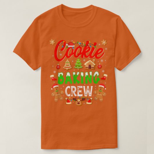 クッキーベーキングクルーGingerbread Christmas 990 Tシャツ (デザイン正面)