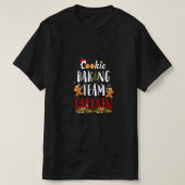 クッキーベーキングチームキャプテンジンジャーブレッドクリスマスF Tシャツ (デザイン正面)