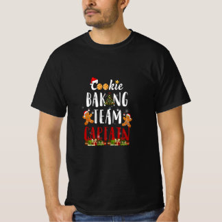 クッキーベーキングチームキャプテンジンジャーブレッドクリスマスF Tシャツ
