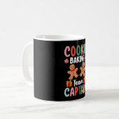 クッキーベーキングチームキャプテンファミリークリスマス コーヒーマグカップ (正面左)