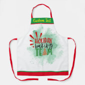 クッキーベーキングチームクリスマスベーキングチームエプロン エプロン (正面)