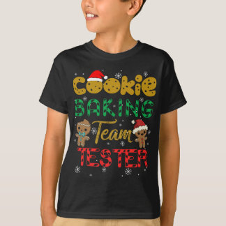 クッキーベーキングチームテスタージンジャーブレッドクリスマス Tシャツ