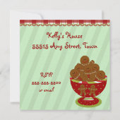 クッキーホリデーパーティー 招待状 (裏面)