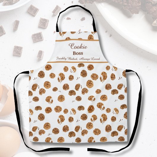 クッキーボス水カラーチョコレートチップクッキー エプロン