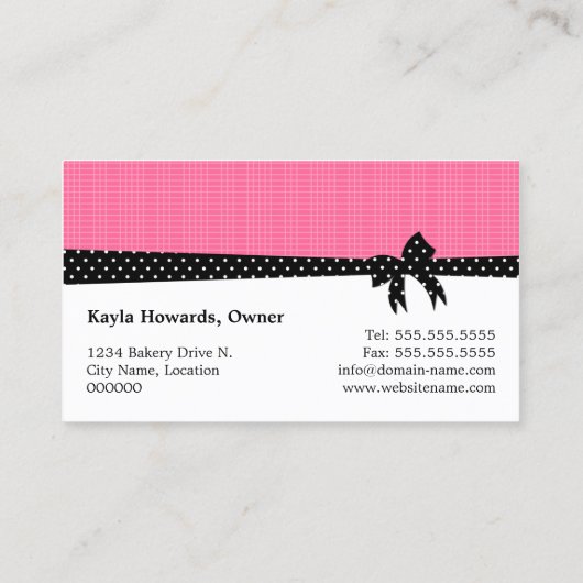 クッキーポップピンク 名刺 (裏面)