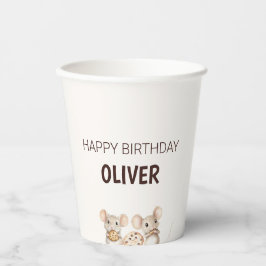 クッキーマウステーマキッドパーティー紙カップ 紙コップ