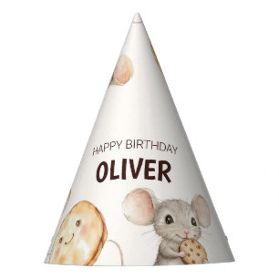 クッキーマウステーマキッドパーティー紙ハット パーティーハット