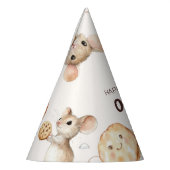 クッキーマウステーマキッドパーティー紙ハット パーティーハット (左)