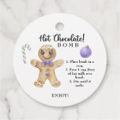 クッキーマン – ホットチョコレート爆弾 フェイバータグ (裏面)
