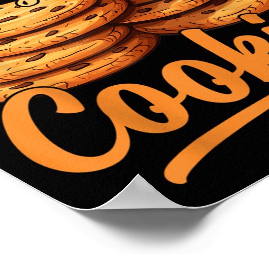 クッキーメーカー株式会社ユニアダルトユーモアのあるブラック ポスター (角)