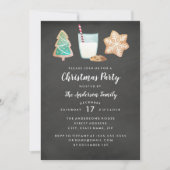 クッキーモダンとミルクのクリスマスパーティの招待状 招待状 (正面)