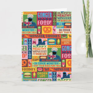 クッキーモンスターのグルメトラックパターン カード