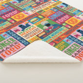 クッキーモンスターのグルメトラックパターン シェルパブランケット (3/4)