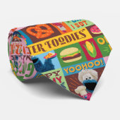 クッキーモンスターのグルメトラックパターン ネクタイ (ロール)