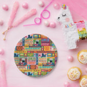 クッキーモンスターのグルメトラックパターン ペーパープレート (パーティー)