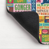 クッキーモンスターのグルメトラックパターン マウスパッド (コーナー)