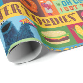 クッキーモンスターのグルメトラックパターン ラッピングペーパー (ロールコーナー)