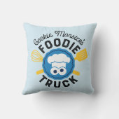 クッキーモンスターのグルメトラックロゴ クッション (裏面)