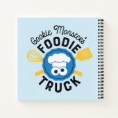 クッキーモンスターのグルメトラックロゴ ノートブック (裏面)