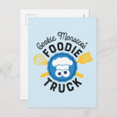 クッキーモンスターのグルメトラックロゴ ポストカード (正面/裏面)