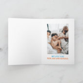 クッキーモンスターのチョークボードフードトラックお誕生日会 ノートカード (内部)