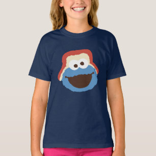 クッキーモンスターの森の顔 Tシャツ