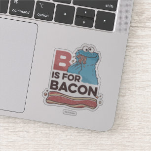 クッキーモンスターはベーコンのため Bです シール