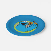 クッキーモンスターイメージ ペーパープレート (アングル)