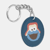 クッキーモンスターウッドランド顔 キーホルダー (正面左)