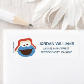 クッキーモンスターウッドランド顔 |情報の追加 ラベル (インサイチュ)