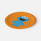 クッキーモンスターウールスタイル ペーパープレート (アングル)