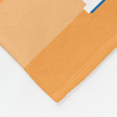 クッキーモンスターウールスタイル |名前の追加 フリースブランケット (角)