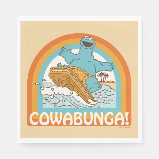 クッキーモンスターカウブンガ! スタンダードランチョンナプキン (正面)